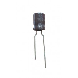 Condensador electrolitico 100MF-50V  CERL-100MF-50V