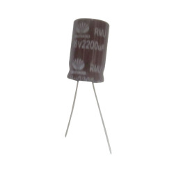 Condensateur électrolytique 2200MF-16V 105 13X26 CERL-2200MF-16V