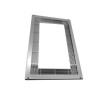 Cadre ventilation micro-ondes couleur nickel INOX 510UN0066