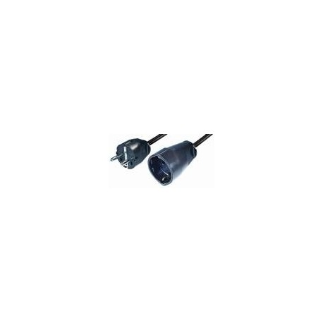 Cable prolongador schuko negro 3X1,5mm2 NV8-3H