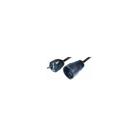 Cable prolongador schuko negro 3X1,5mm2 NV8-3H