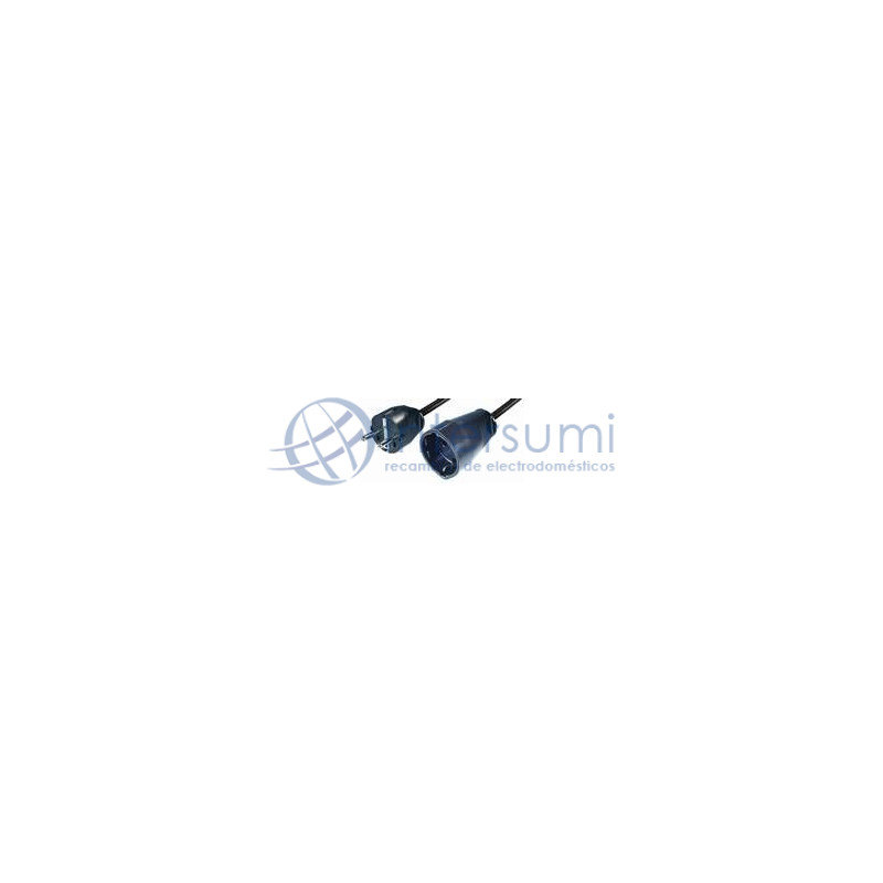 PROLONGATEUR 5m TYPE SCHUKO NOIR NV8-5