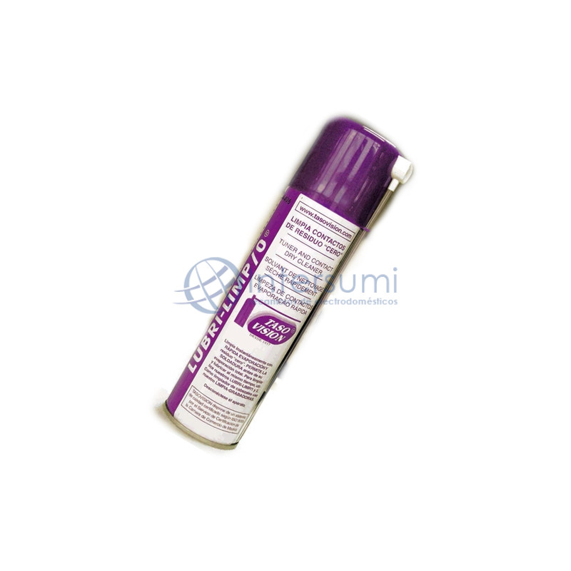 Nettoyant contacts résidu 0. Évaporation rapide et totale. N’attaque pas les plastiques. 250 ml LUBRILIMP-0R
