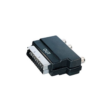 Adaptador euroconector a 3xRCA (out) V49O
