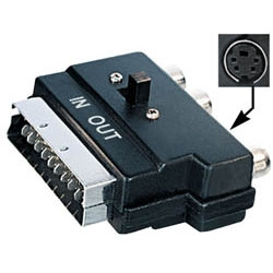 Adaptateur péritel vers 3xRCA (IN-OUT)+HOSIDEN E-V49SV