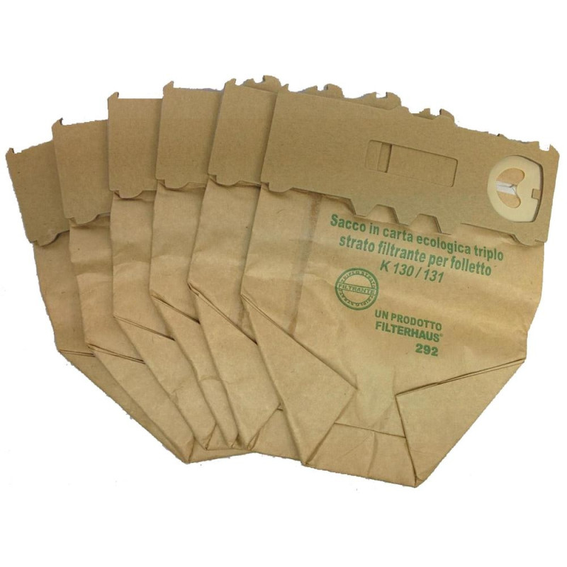 6 BOLSAS DE ASPIRADORA VORWERK KOBOLD VK130, VK131 49VO2419