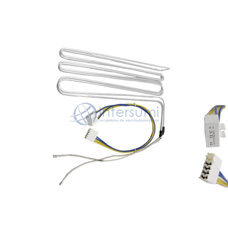 Résistance réfrigérateur Ariston avec thermofusible 125W / 72ºC C00266867