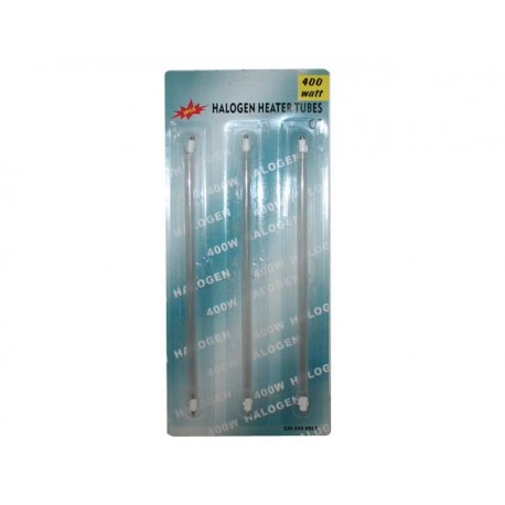 RESISTENCIA HALOGENA, CUARZO 27 CM,  400W, 220V 3 UDS. 49CC017A