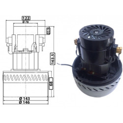 Moteur aspirateur universel 1600W 54AS222