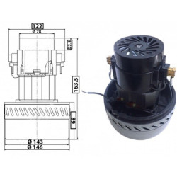 MOTEUR ASPIRATEUR UNIVERSEL 1000W 54AS219R