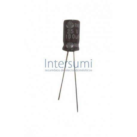 Condensador electrolitico 100MF- 25V CERL-100MF-25V