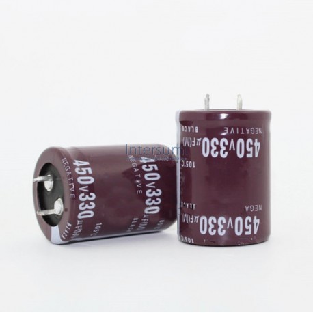 Condensador electrolitico de 100MF-450V 105º 25X30 CERL-100MF-450V