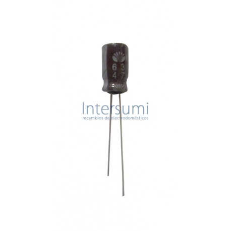 Condensador electrolitico  47MF-63V CERL-47MF-63V