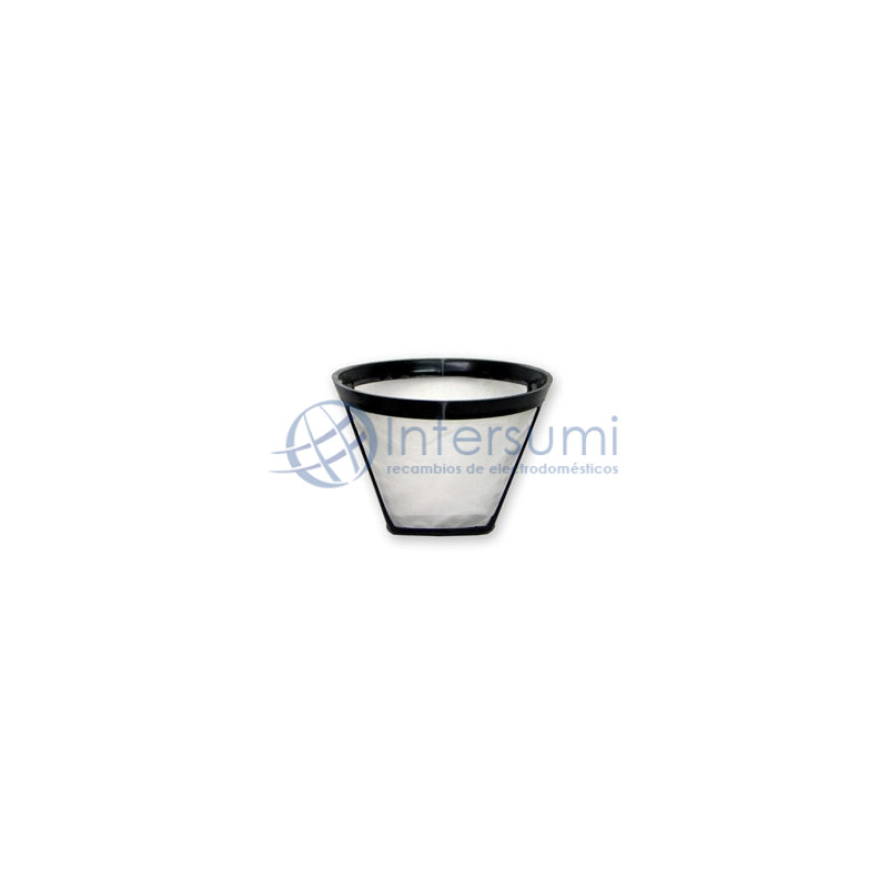 Filtre cafetière universel, métallique, nº 4. (11cm diamètre x 8,5cm haut) 120UN0214