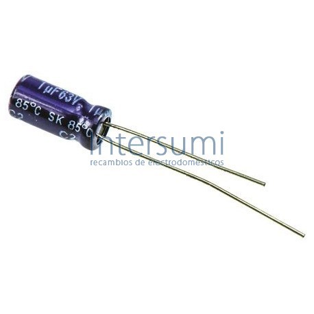 Condensador electrolitico 1MF- 63V CERL-1MF-63V