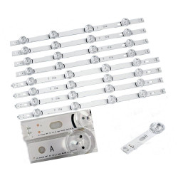 BANDES LED TV LG AGF78402101 (8 UNITÉS) 4A+4B