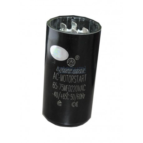 CONDENSADOR ARRANQUE LAVADORA 65-75MF A 220V. 12AG034