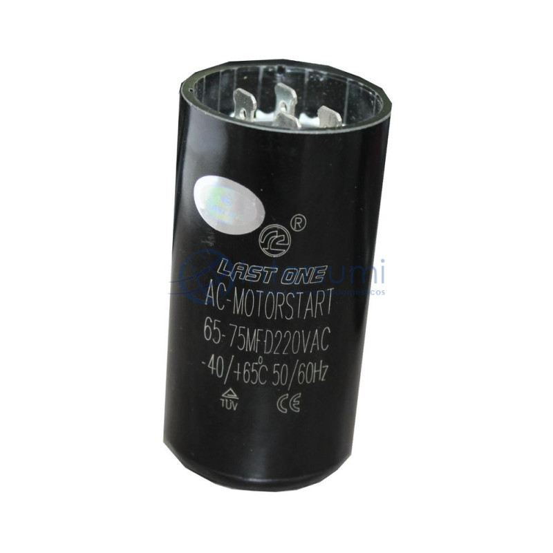 CONDENSATEUR DÉMARRAGE LAVE-LINGE 65-75MF À 220V. 12AG034