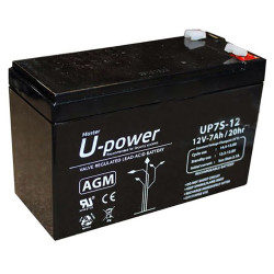 BATTERIE PLOMB 12V-7A, DIMENSIONS: 150X94X6 BATEP12.7