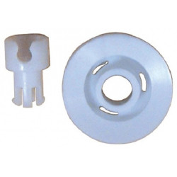 Roue panier inférieur lave-vaisselle Ariston Indesit 104637, 380C, 454, 3300 C00104637