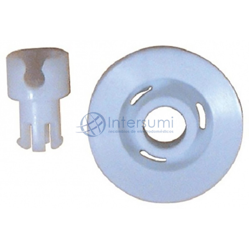 Roue panier inférieur lave-vaisselle Ariston Indesit 104637, 380C, 454, 3300 C00104637