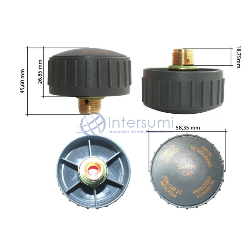 Bouchon nettoyeur vapeur Astral 3/8", 16mm 49BQ020R