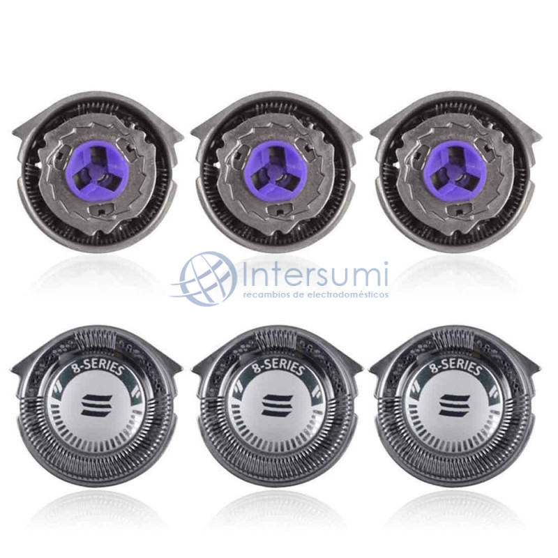 Tête rasoir équivalente Philips HQ8, kit 3 unités 49PH0055A