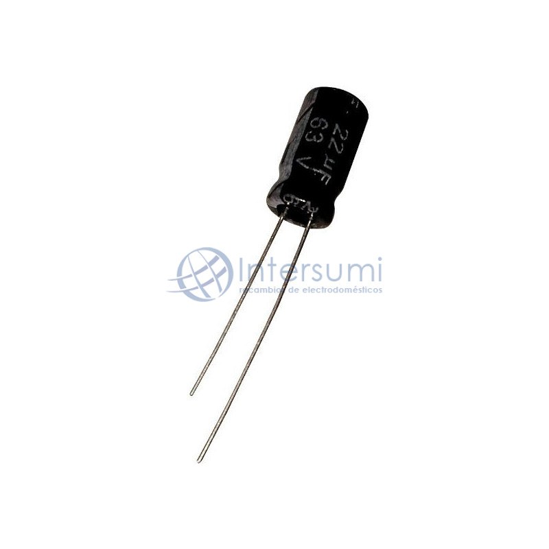 Condensateur électrolytique 22MF-63V 105º CERL-22MF-63V