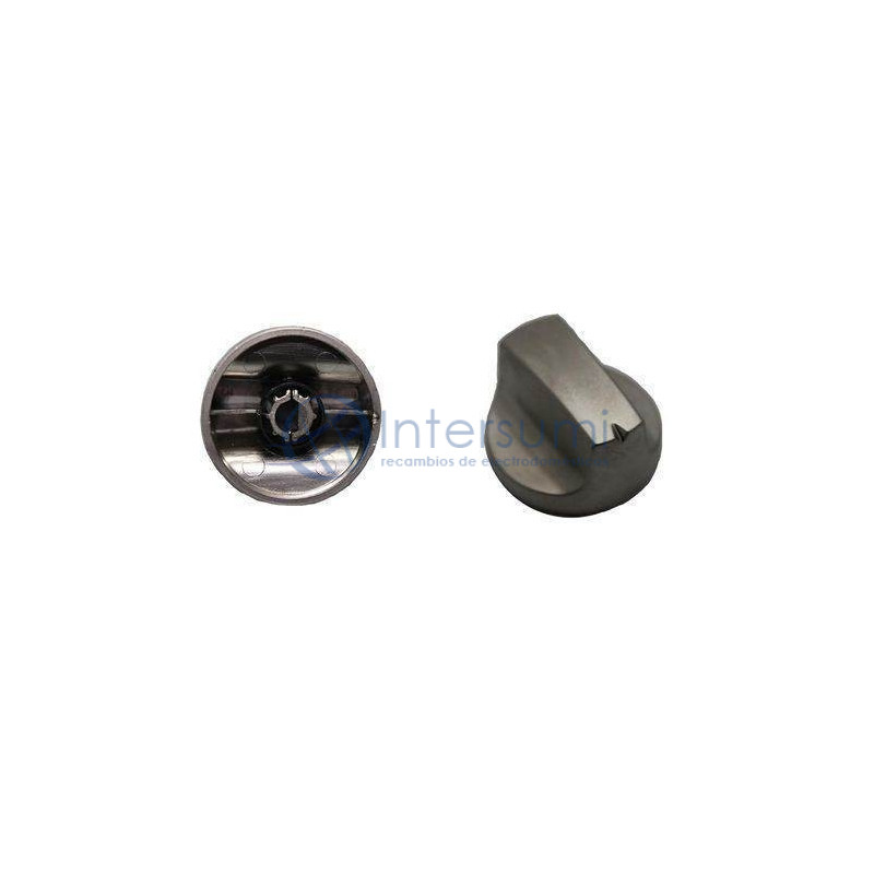 Bouton pour plaque cuisinière Teka noir avec axe court 73TK0055
