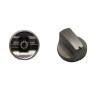 Bouton pour plaque cuisinière Teka noir avec axe court 73TK0055