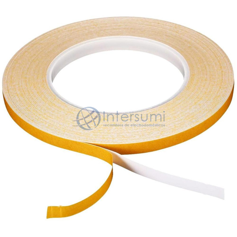 RUBAN DOUBLE FACE POUR BARRES LED, 6MM LARGEUR, ROULEAU 50M M158458