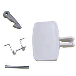 Poignée blanche porte lave-linge Ariston, Indesit, 035766, 482000026311 C00035766