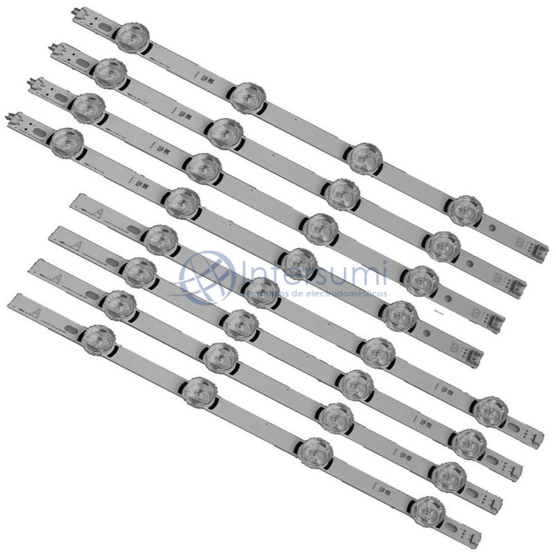 Kit bandes LED TV LG AGF78400601, 4 bandes A et 4 bandes AGF78400501
