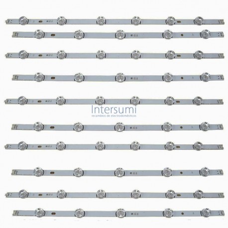 KIT TIRAS LED LG PANTALLAS DE 55 PULGADAS, 5A+5B AGF78401601