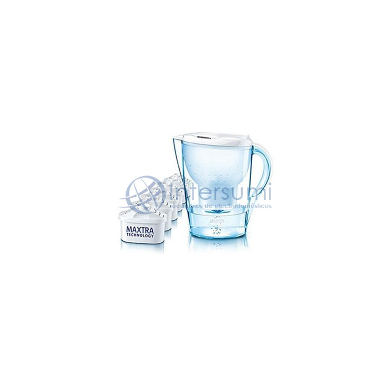 CARAFE FILTRANTE BRITA MARELLA + 5 FILTRES MAXTRA BRI155
