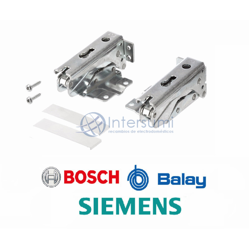 KIT CHARNIÈRES POUR RÉFRIGÉRATEUR ENCASTRABLE BOSCH 481147 00481147