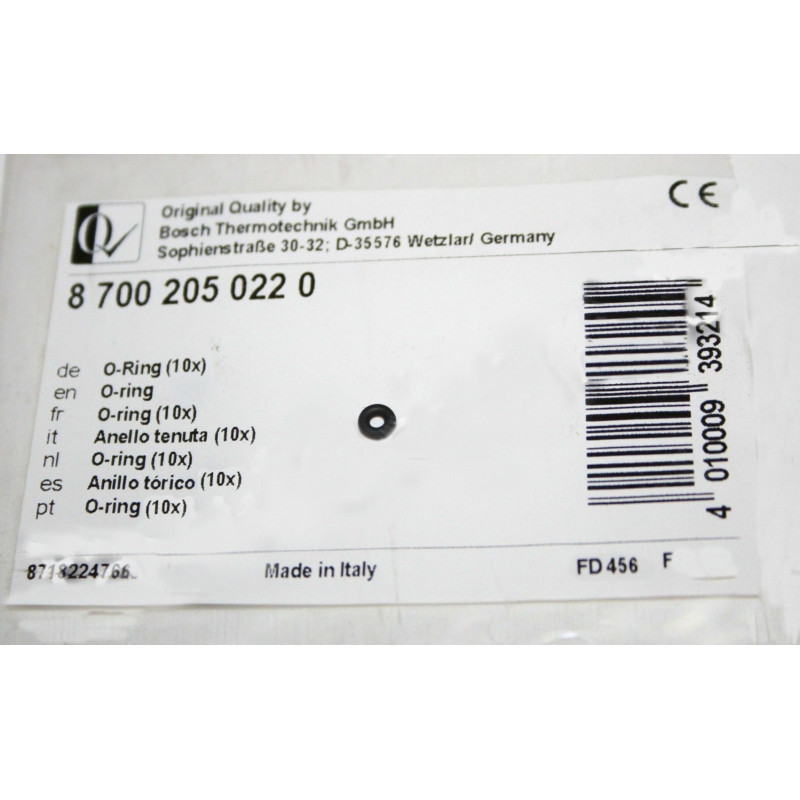 JUNTA TORICA CALENTADOR JUNKERS, COINTRA DIAMETRO 4X2mm 8700205022