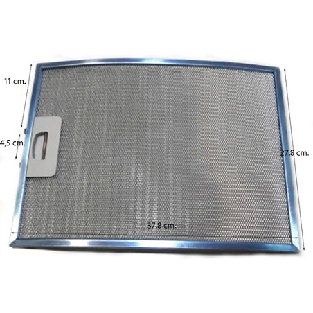 FILTRO METÁLICO CAMPANA EXTRACTORA TEKA, C610, C620. 61865020A