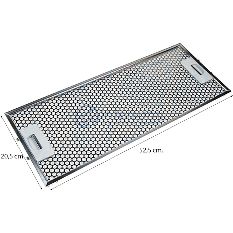Filtre hotte aspirante Nodor Cata, dimensions 52,5 x 20,5 cm 02825272