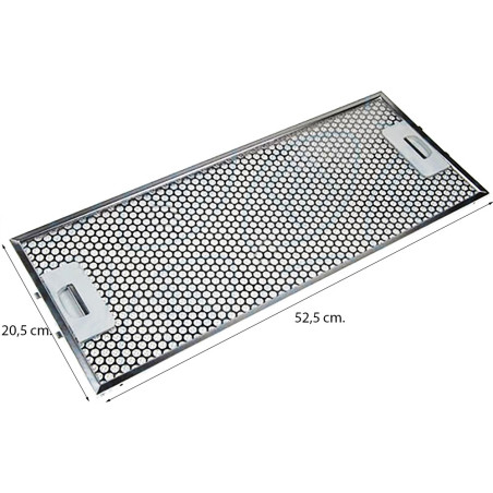FILTRO CAMPANA EXTRACTORA NODOR CATA, MEDIDAS 52,5 X 20,5 cm. 02825272