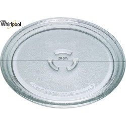 PLATEAU MICRO-ONDES WHIRLPOOL Ø 28CM 481246678407