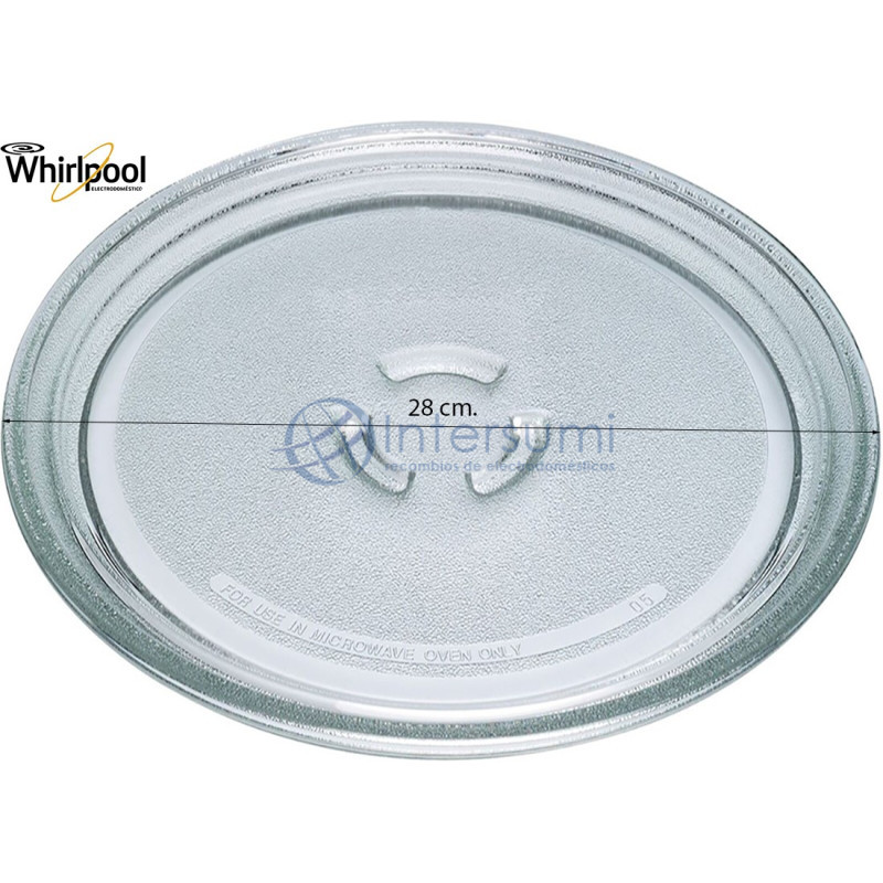 PLATEAU MICRO-ONDES WHIRLPOOL Ø 28CM 481246678407
