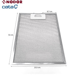 Filtre métallique hotte aspirante Nodor, Cata K12 20700569