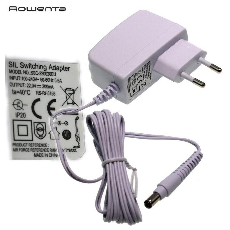 ORIGINAL CARGADOR ALIMENTADOR ESCOBA ELÉCTRICA ROWENTA RS-RH5155