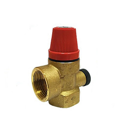 Soupape de sécurité 1/2" H - 6 bar avec prise pour manomètre 0146200001