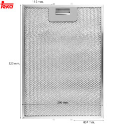 Filtre hotte aspirante Teka 290 x 320 mm 40472718