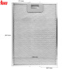 Filtre hotte aspirante Teka 290 x 320 mm 40472718