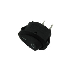 Interrupteur ovale noir 6A 250V 49HF399