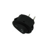 Interrupteur ovale noir 6A 250V 49HF399