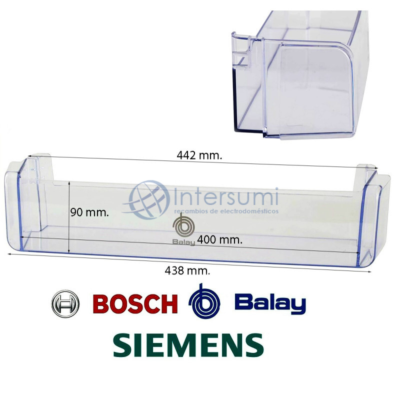 BALCONNET PORTE INFÉRIEUR RÉFRIGÉRATEUR BALAY 00707403